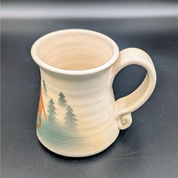 Morning with Bigfoot – Landsoe Pottery Mug & Archie McPhee Sasquatch Figure Set - Picture 5 of 9